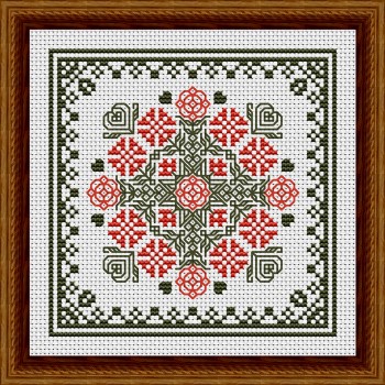 October Hearts Square With Marigolds